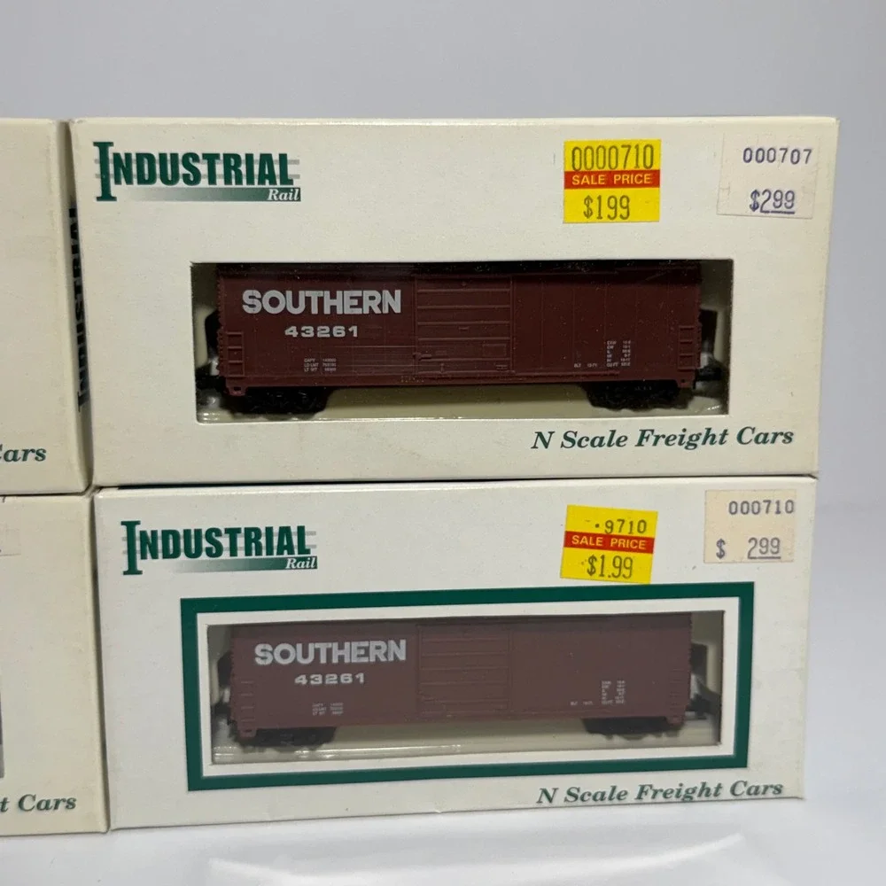 Industrial Rail N Scale Southern #7793 43261 Freight Boxcars Lot of 4 UMD